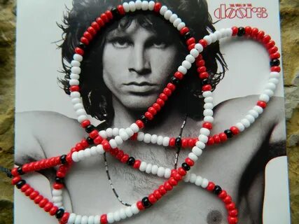 Doors Bead Necklace 1967 Cobra Young Lion Photo Shoot Red Ve