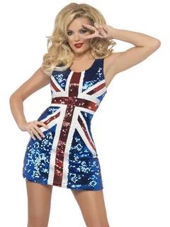 Costumes Ladies Fever Rule Britannia Costume Adults Ginger S