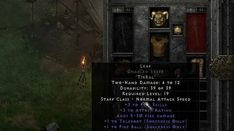 Diablo 2 Resurrected: How To Make Leaf Rune & Staff ? - Game