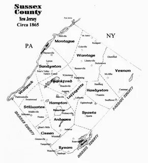 THERE'S NO PLACE LIKE HOME!! Sussex County New Jersey Map fr