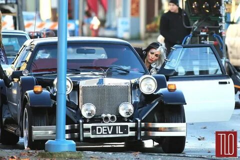 Victoria Smurfit as Cruella de Vil on the Set of "Once Upon 
