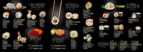 NEROPACO menu menu sushi, 4 pag on Behance
