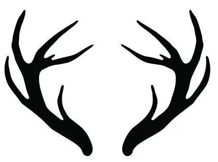 Deer Antler Stencil - ClipArt Best