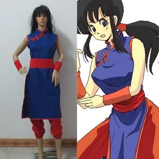 Kakarotto's Wife Chichi Cosplay Costume Anime Custom Made Bl