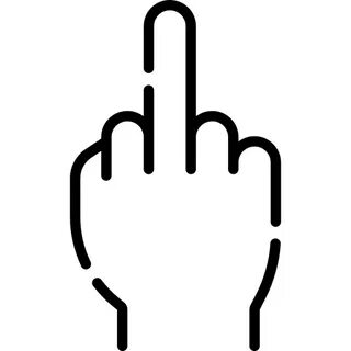 Средний палец - Бесплатные иконки: жесты
