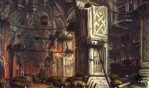 Dwarven city, Fortress concept art, Concept art