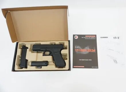 Страйкбольный пистолет WE Glock-17 Gen.5, сменные накладки (