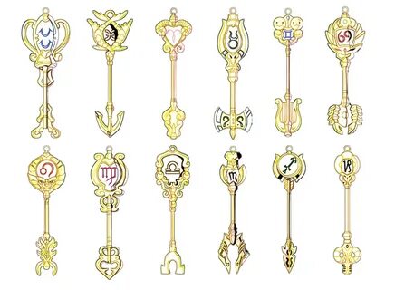 Fairy Tail - The 12 Celestial Spirit Keys by lolSmokey.devia