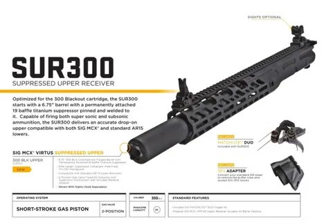 New From SIG SAUER: Suppressed 300 Blk Upper - The Truth Abo