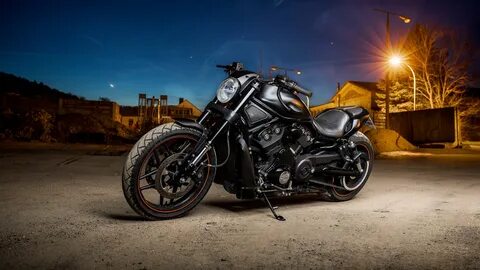 Картинка Harley-Davidson Черный Мотоциклы 2560x1440