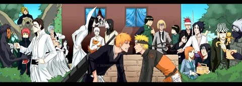 Naruto Bleach crossover+ Anime crossover, Bleach anime, Anim