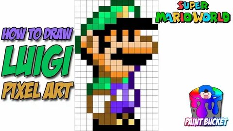 View 21 Super Mario World Luigi Pixel Art Grid - Draw-weiner