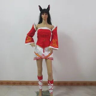 Hot Game Nine-tailed Cosplay Costume Custom Made Size Women 