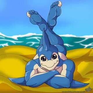 Being cute at the beach - Weasyl