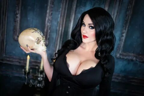 View Angie Griffin as Morticia Addams for free Simply-Cospla