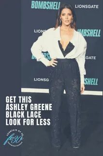 How To Get This Ashley Greene Black Lace Party Look for Less