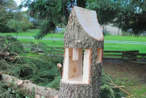 Tree Stump Fairy House Fairy tree, Fairy garden diy, Fairy t