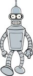 Futurama Clipart Bender - Robot De Futurama Png Transparent 