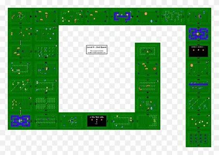 Level Legend Of Zelda Second Quest Dungeon 8 Map, Text, Plan
