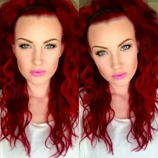 Red Hair Color : Pravana Vivids Red, Wild Orchid, and Violet