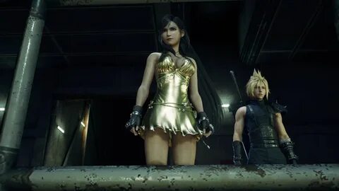 Скачать Final Fantasy 7 Remake "Золотое платье Тифы" - Одежд