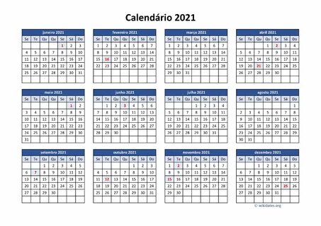 Calendário 2021 WikiDates.org