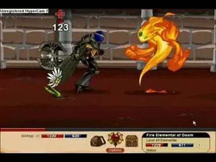 Slaying Fire Elemental of Doom (Dragon Fable) - YouTube