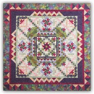 Botanica Park Batiks King Sized Quilt Kit - Includes Backing