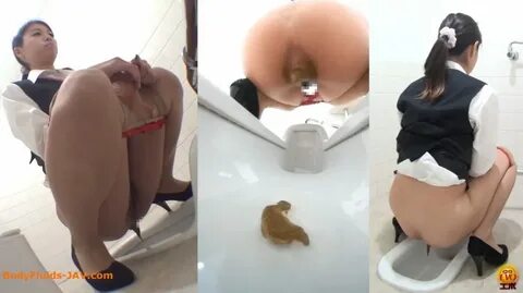 Exciting video of pooping japanese womens in a public toilet