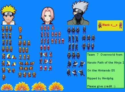 DS / DSi - Naruto: Path of the Ninja 2 - Team 07 Overworld -