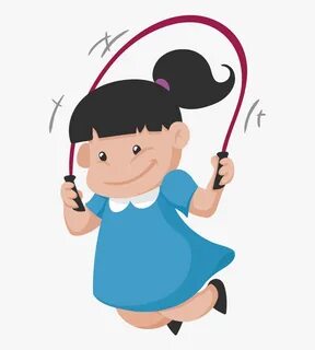 Euclidean Vector Skipping Rope Child - Skipping Clipart Free
