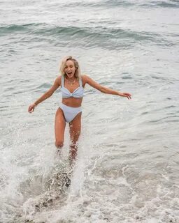 Celebrity Social Media - Nastia Liukin in Bikini at a Beach 