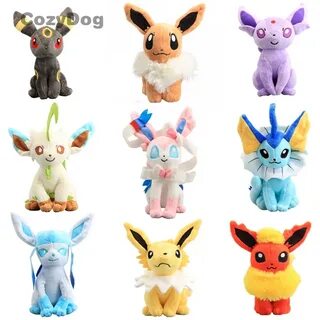 Evolution of Eevee Sitting Eevee Sylveon Umbreon Espeon Leaf