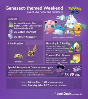 Leek Duck в Твиттере: "Genesect-themed Weekend - Summary and