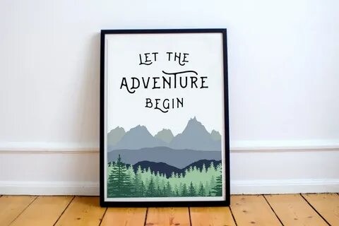 Let The Adventure Begin SVG File - Creative All Free Fonts F