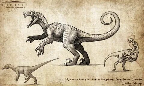 Hyperendocrin Velociraptor by EmilyStepp.deviantart.com on @