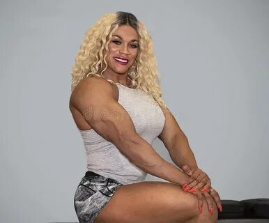 Kim Buck, Enticing Woman Bodybuilder Stock Photo - Image of 