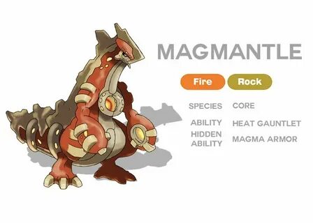 #228/078 Magmantle Pokemon project, Pokemon pokedex, Pokemon