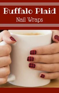 Red Buffalo Plaid Minx Nail Wraps Nail Art Pinterest