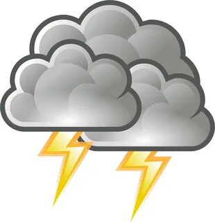 Storm Cloud Clip Art - Weather Symbols Storm - (2400x2400) P