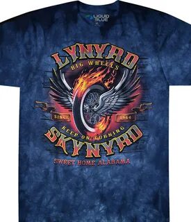 OFFICIAL LICENSED SIMPLE MAN TIE DYE T SHIRT ROCK LYNYRD SKY