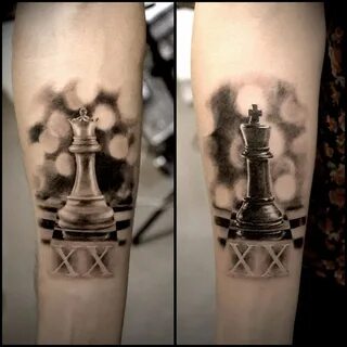 Realistic King & Queen Couples Chess Pieces Best tattoo desi