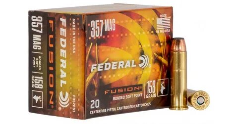 FEDERAL CARTRIDGE/VISTA FED F357FS1 357MG 158 FUS 20/10 - 02