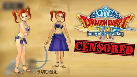 Dragon Quest 8 3DS Censors Jessica's Magic Bikini - Uncensor