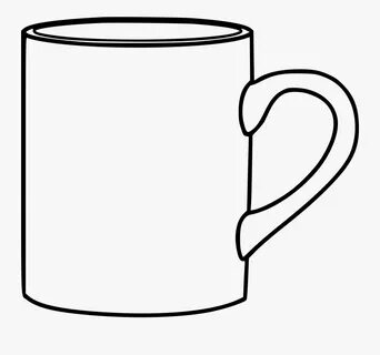 This Png File Is About Outline , Coffee , Cup , Mug - Mug Bl