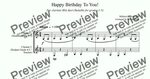 Happy Birthday Clarinet Sheet Milesia