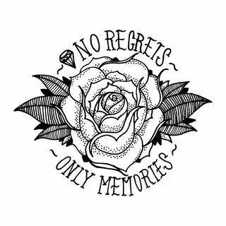 No Regrets, Only Memories Art Print by Bläckbeärd
