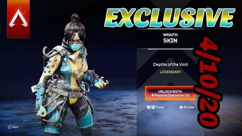 Apex Legends item shop *NEW* Depths of the Void WRAITH Legen