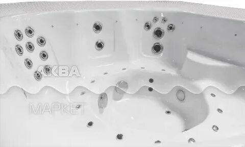 Переливной СПА бассейн Allseas Spas River Flow Square 240х24