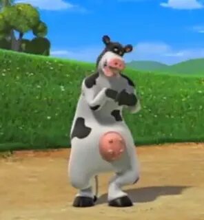 Today’s disturbing cow sighting is from the Barnyard movie
